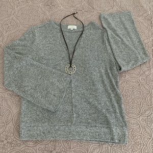 Lucky Brand Cutout V-Neck Top NWOT